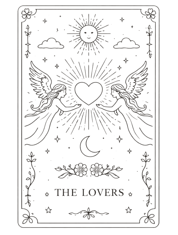 The Lovers tarot card